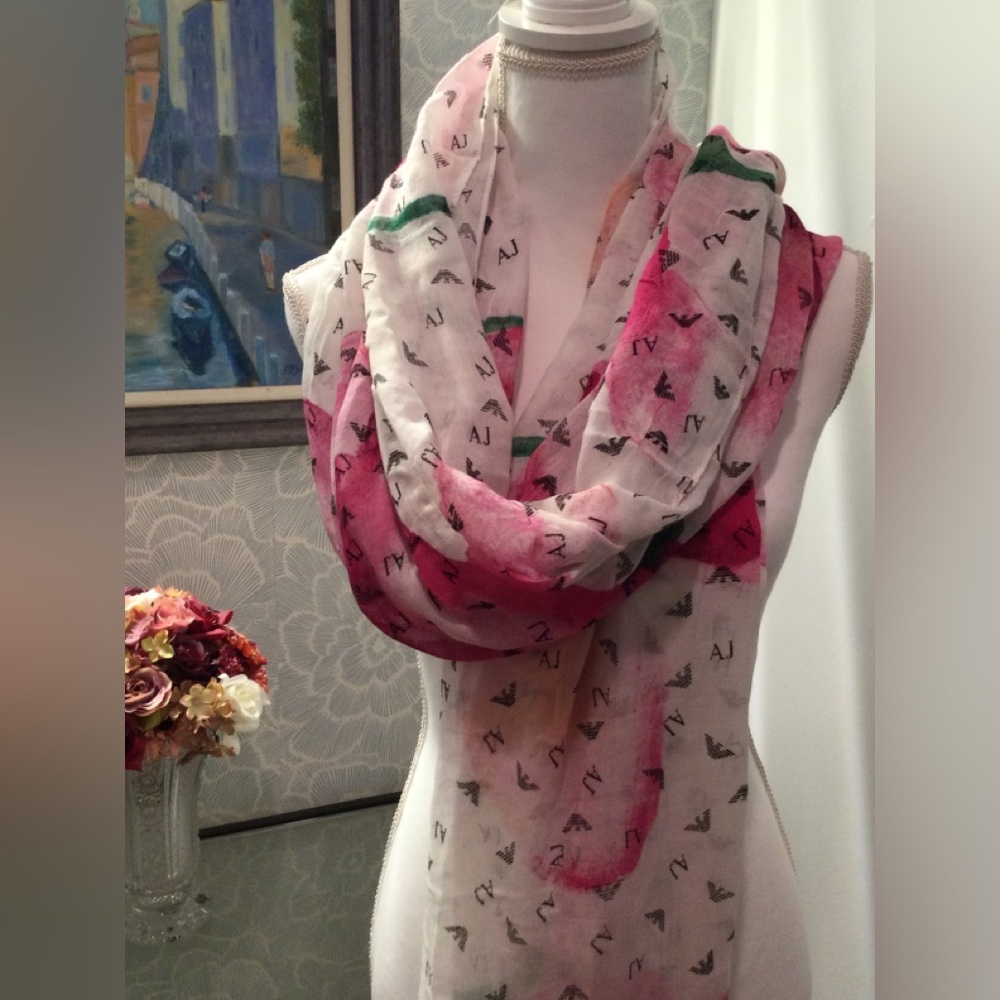 PRICE DROP! NWT Armani Large Floral Scarf
